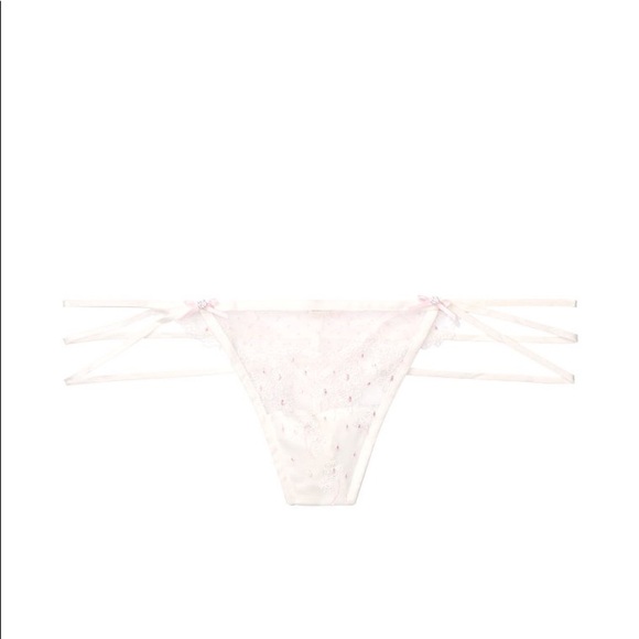 For Love And Lemons Evie Thong Panty White Medium NEW - Picture 4 of 4
